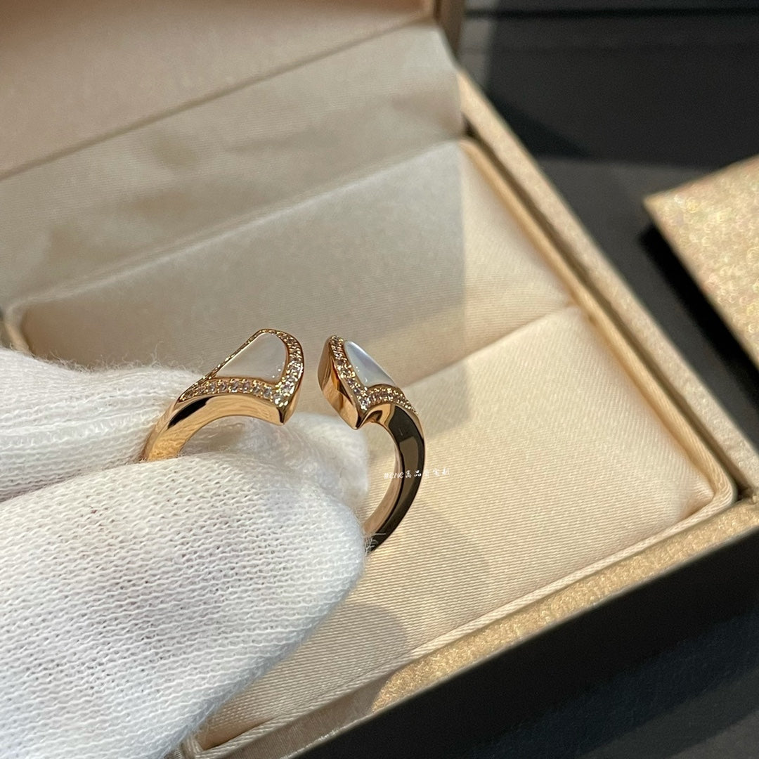 [CharmAmor]DREAM MOP DIAMOND OPEN RING