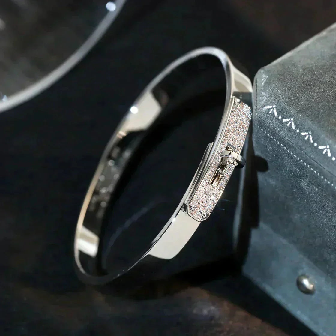 [CharmAmor]KELLY SILVER DIAMOND BRACELET