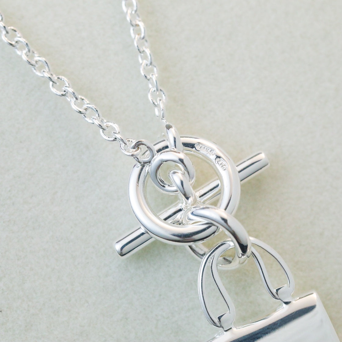 [CharmAmor]POP H PEDANT SILVER NECKLACE