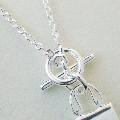 [CharmAmor]POP H PEDANT SILVER NECKLACE