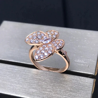 [CharmAmor]BUTTERFLY PINK GOLD DIAMOND RING