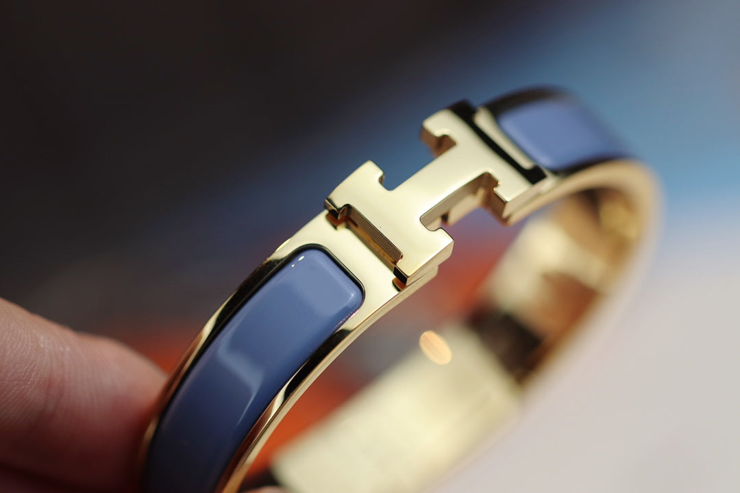 [CharmAmor]H BRACELET 12MM BLUE GRAY