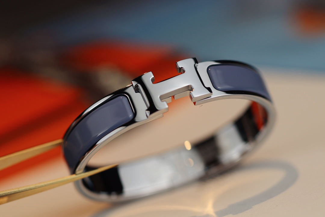 [CharmAmor]H BRACELET 12MM BLUE GRAY