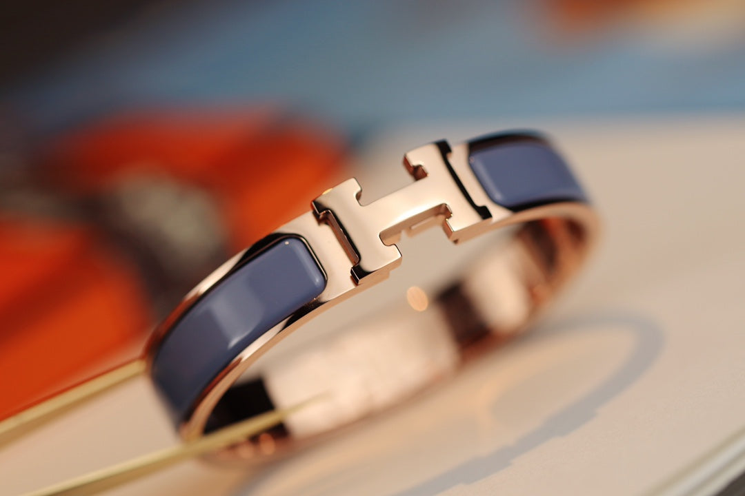 [CharmAmor]H BRACELET 12MM BLUE GRAY