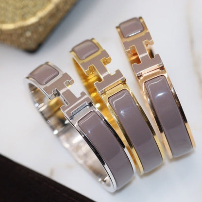 [CharmAmor]H BRACELET 12MM BROWN