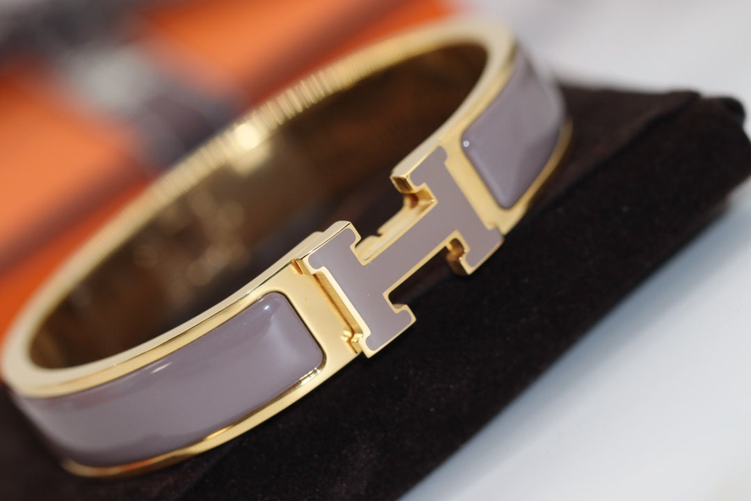 [CharmAmor]H BRACELET 12MM BROWN