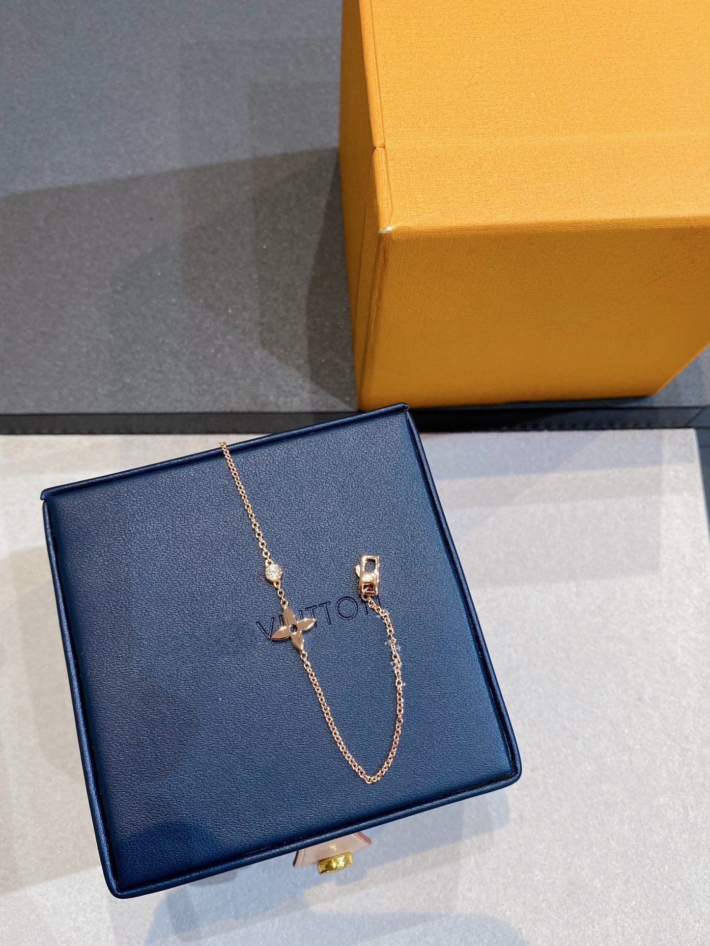 [CharmAmor]STAR DIAMOND PINK GOLD BRACELET