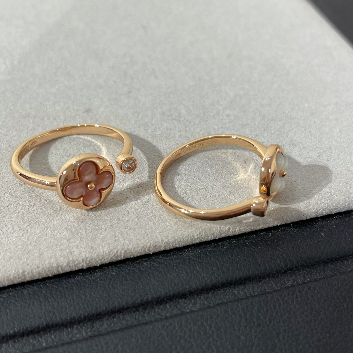 [CharmAmor]SUN 1 DIAMOND PINK MOP RING