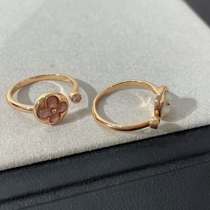 [CharmAmor]SUN 1 DIAMOND PINK MOP RING