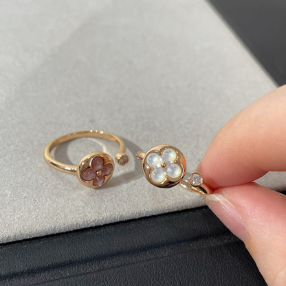 [CharmAmor]SUN 1 DIAMOND PINK MOP RING