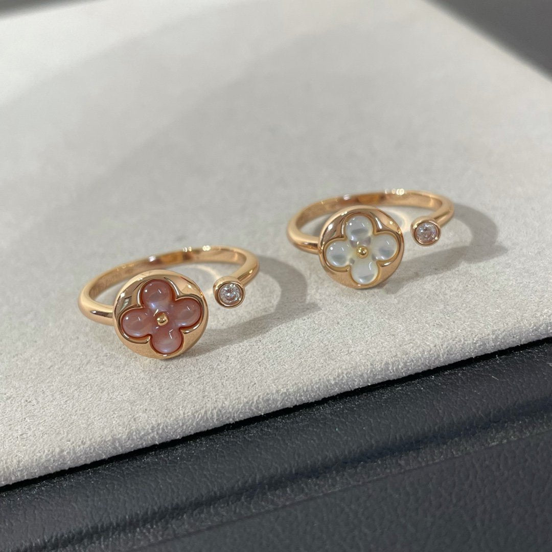 [CharmAmor]SUN 1 DIAMOND PINK MOP RING