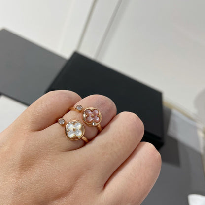 [CharmAmor]SUN 1 DIAMOND PINK MOP RING