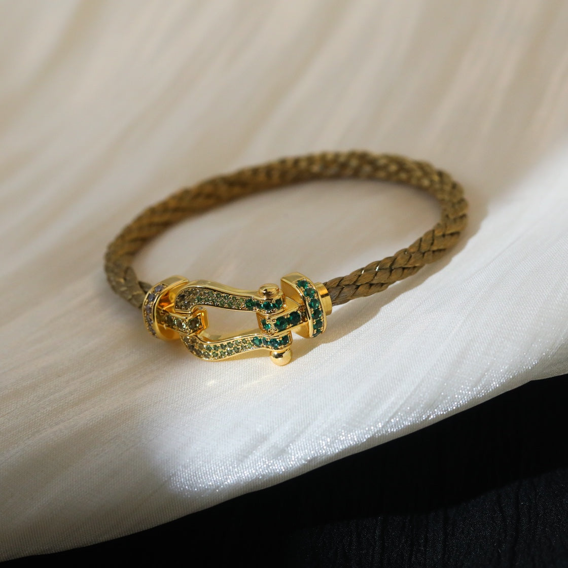[CharmAmor]FORCE 10 GOLD GREEN DIAMOND PAVED