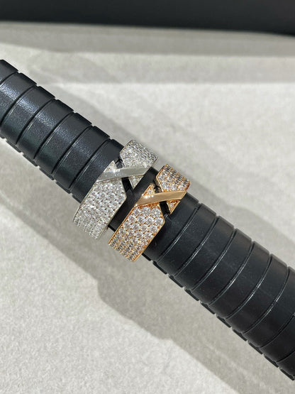 [CharmAmor]LIENS EVIDENCE  DIAMOND PAVED RING