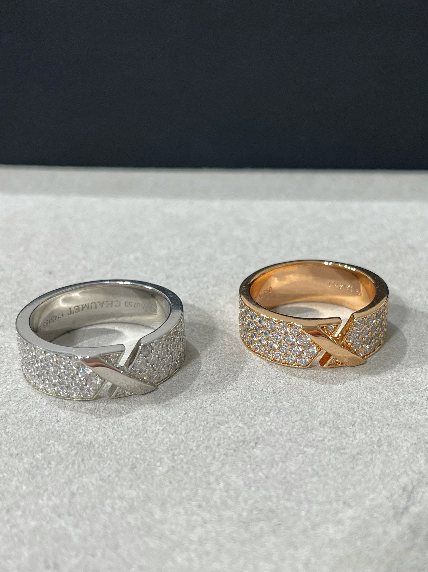 [CharmAmor]LIENS EVIDENCE  DIAMOND PAVED RING