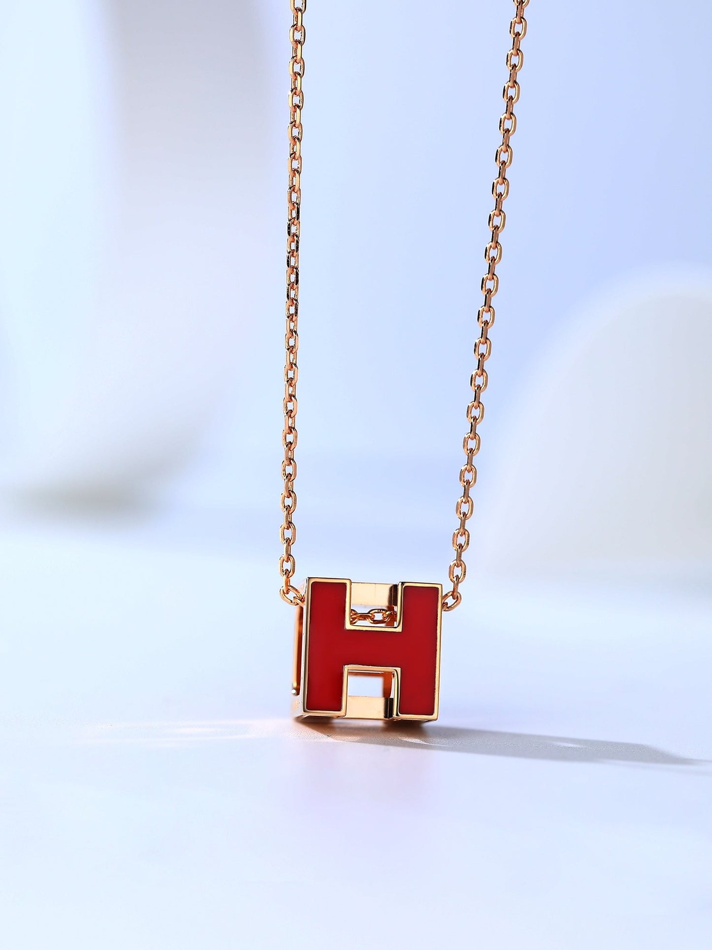 [CharmAmor]H CAGE PINK GOLD NECKLACE