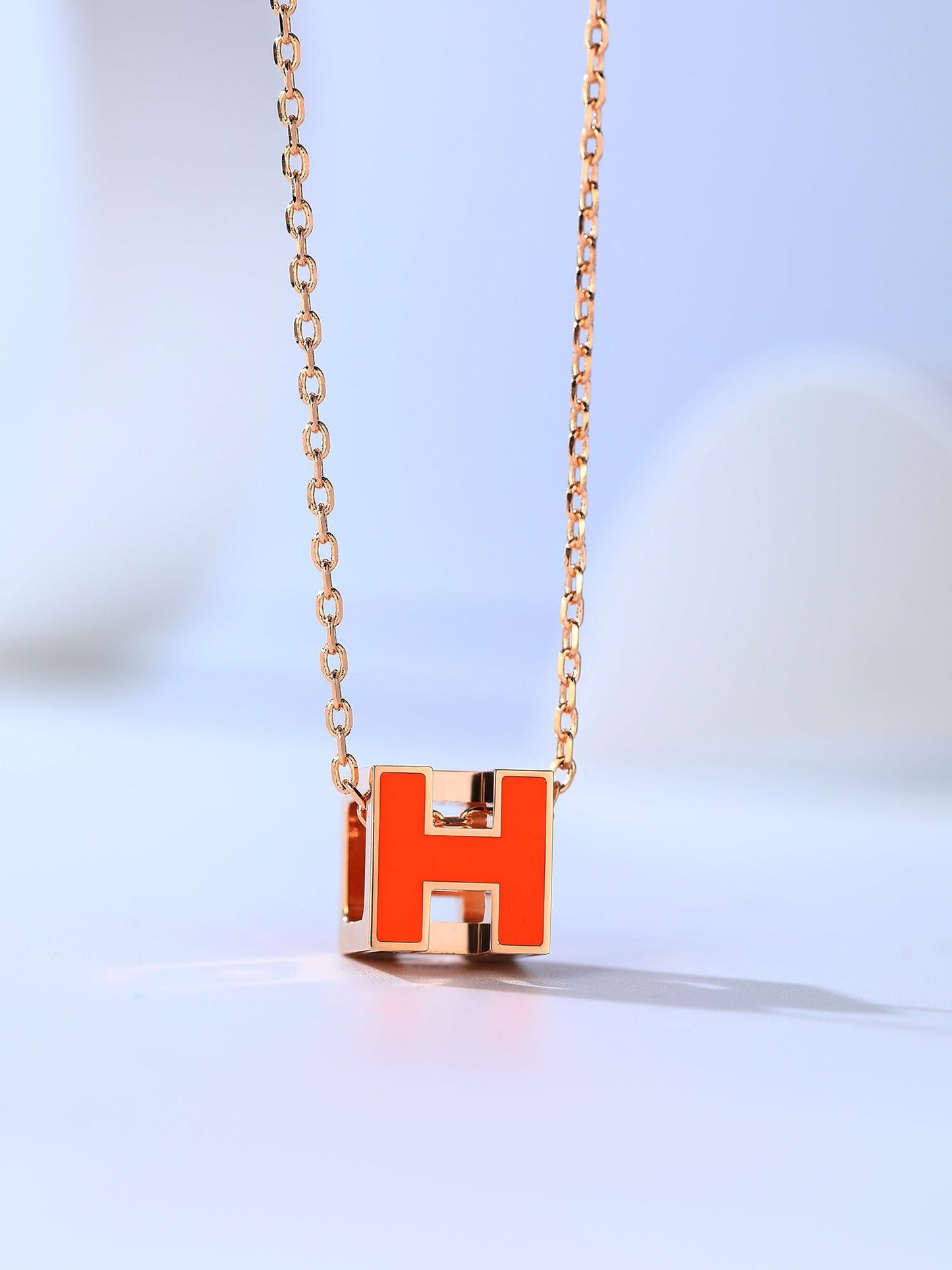 [CharmAmor]H CAGE PINK GOLD NECKLACE
