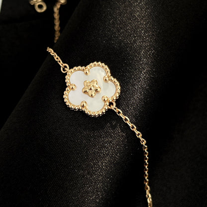 [CharmAmor]LUCKY SPRING ROSE GOLD MOP BRACELET