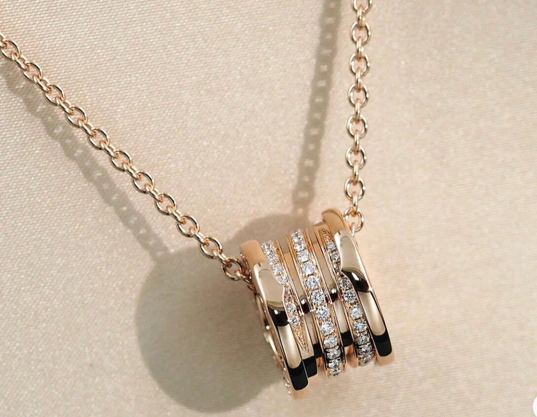 [CharmAmor]ZERO 1 PINK GOLD DIAMOND NECKLACE