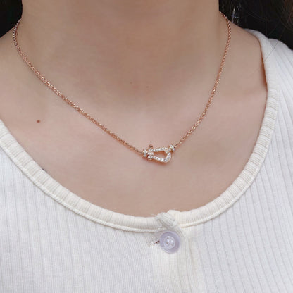 [CharmAmor]FORCE 10 PINK GOLD DIAMOND NECKLACE