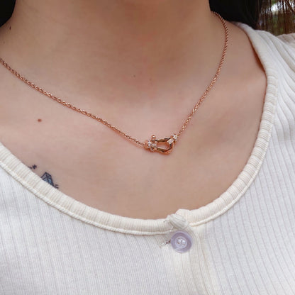 [CharmAmor]FORCE 10 PINK GOLD DIAMOND NECKLACE