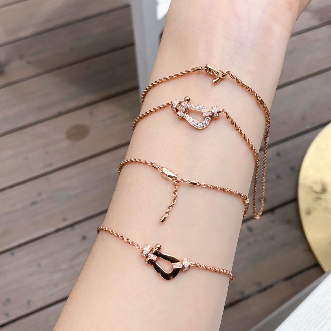 [CharmAmor]FORCE 10 PINK GOLD DIAMOND NECKLACE
