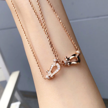 [CharmAmor]FORCE 10 PINK GOLD DIAMOND NECKLACE