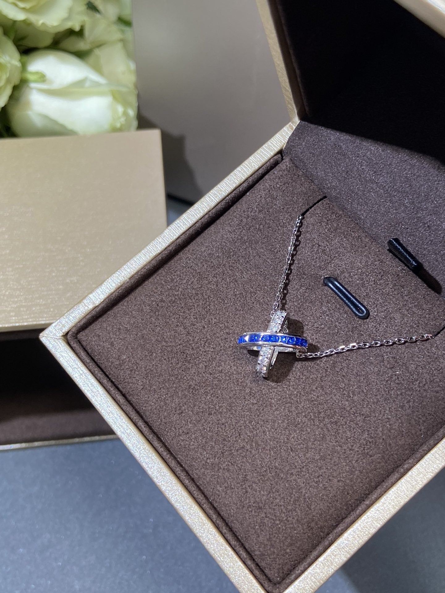 [CharmAmor]LIENS DIAMOND SILVER NECKLACE