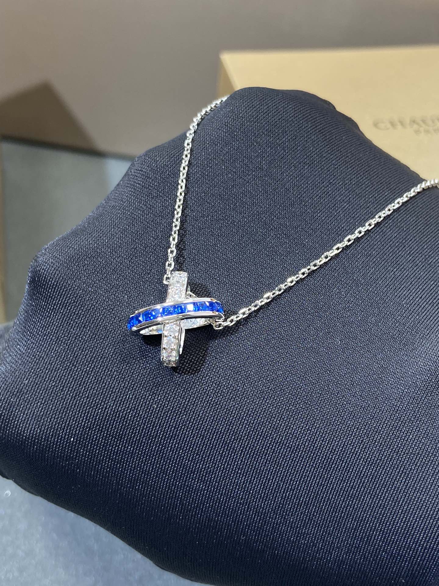 [CharmAmor]LIENS DIAMOND SILVER NECKLACE
