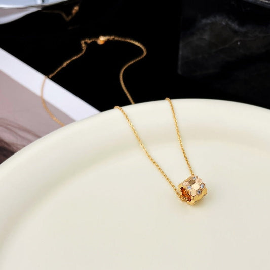 [CharmAmor]BEE MINI PEDANT DIAMOND NECKLACE