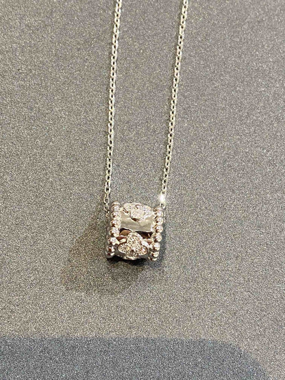 [CharmAmor]PERLEE PEDANT SIVLER DIAMOND NECKLACE