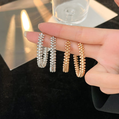 [CharmAmor]CLASH HOOP LARGE EARRINGS