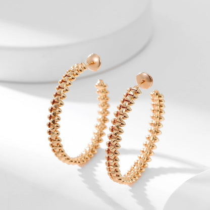 [CharmAmor]CLASH HOOP LARGE EARRINGS