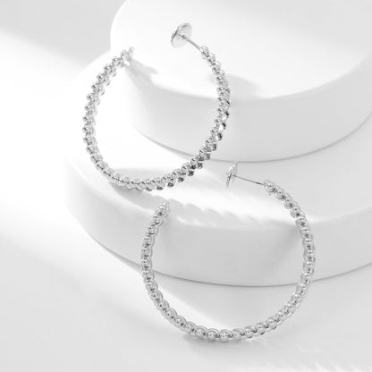[CharmAmor]CLASH HOOP LARGE EARRINGS