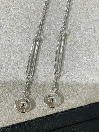 [CharmAmor]CHAINE CHAOS DIAMOND DROP EARRINGS