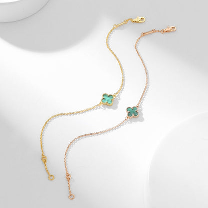 [CharmAmor]CLOVER BRACELET MALACHITE 1 MOTIF