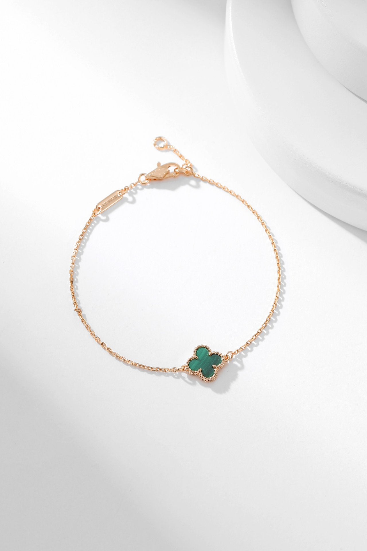 [CharmAmor]CLOVER BRACELET MALACHITE 1 MOTIF