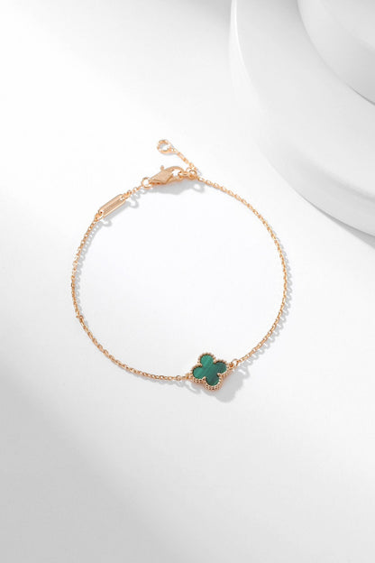 [CharmAmor]CLOVER BRACELET MALACHITE 1 MOTIF