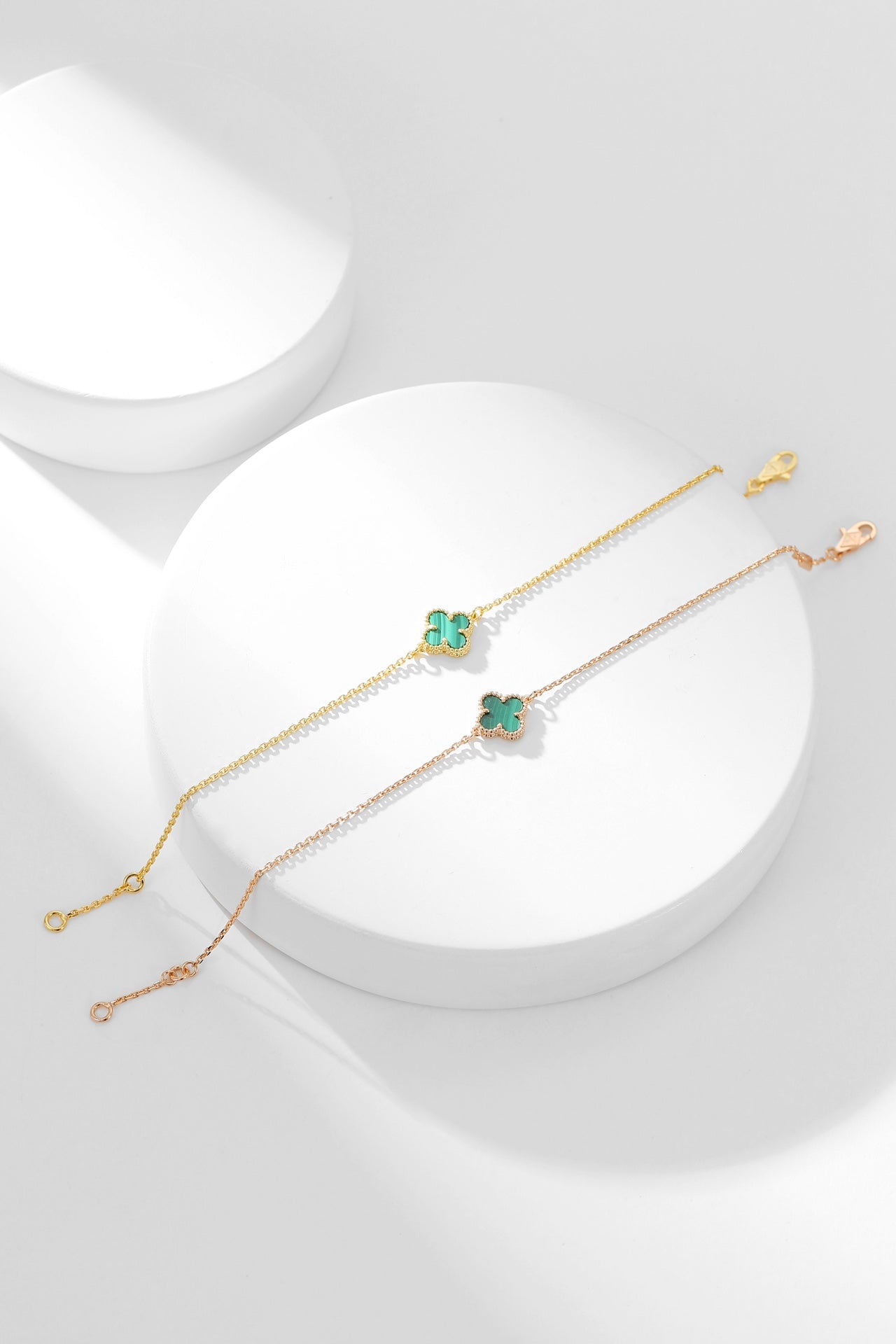 [CharmAmor]CLOVER BRACELET MALACHITE 1 MOTIF