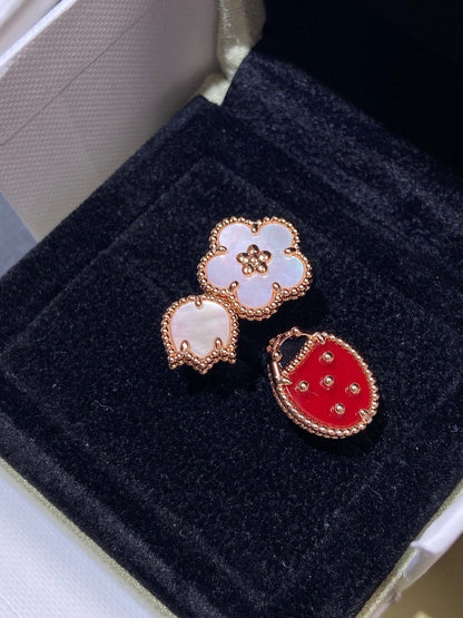 [CharmAmor]LUCKY 3 MOTIF ROSE GOLD RING