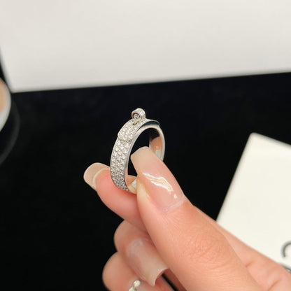 [CharmAmor]KELLY SILVER DIAMOND RING