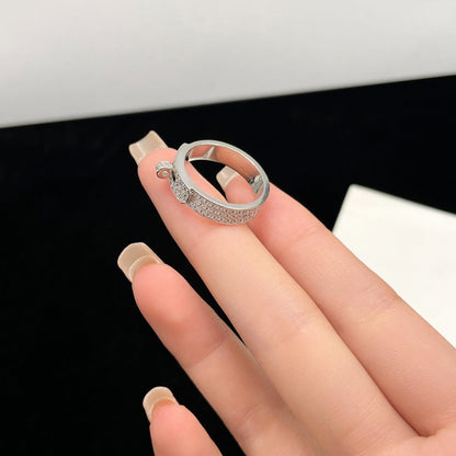 [CharmAmor]KELLY SILVER DIAMOND RING