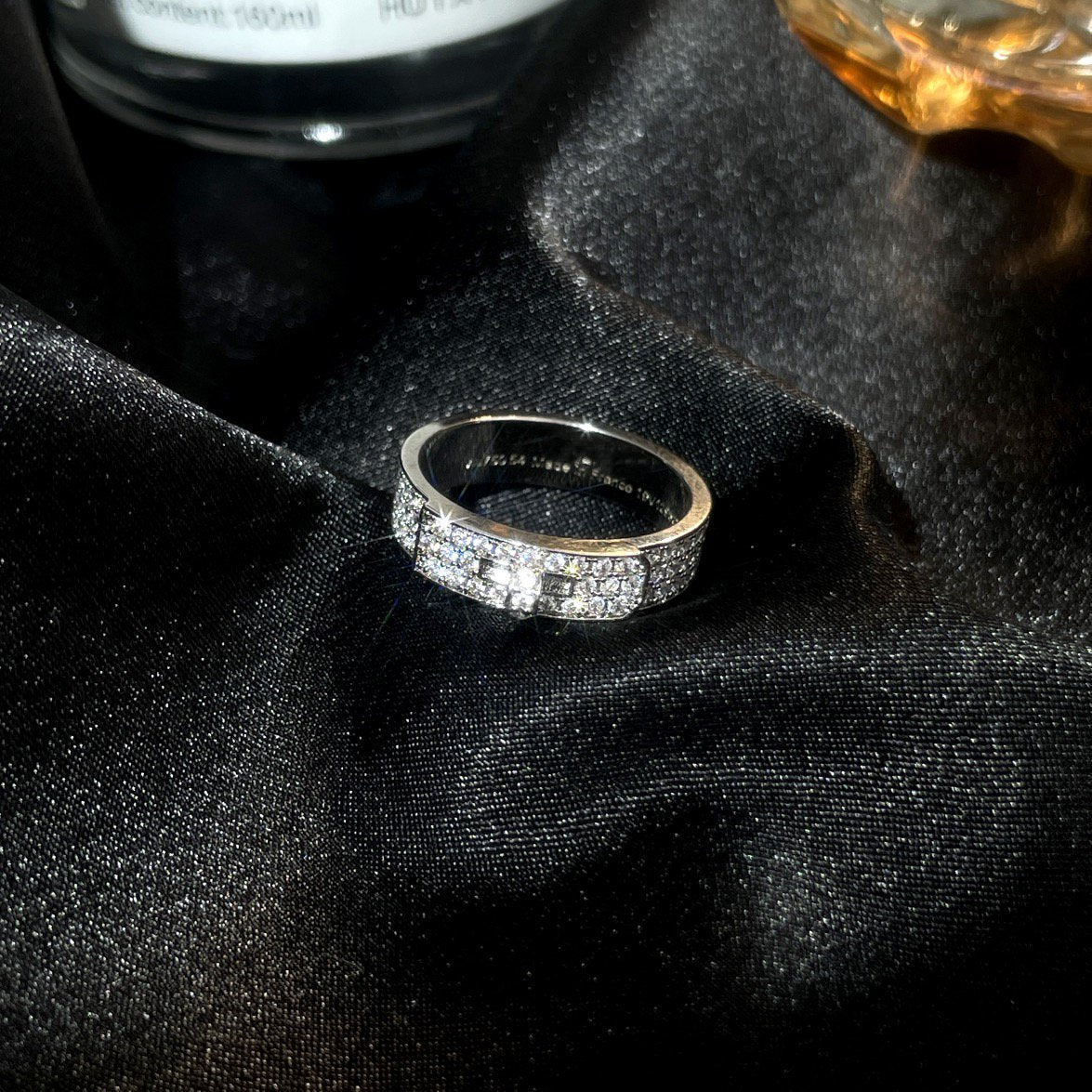 [CharmAmor]KELLY SILVER DIAMOND RING