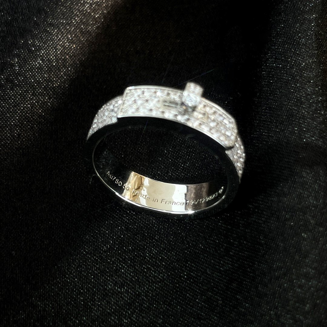 [CharmAmor]KELLY SILVER DIAMOND RING