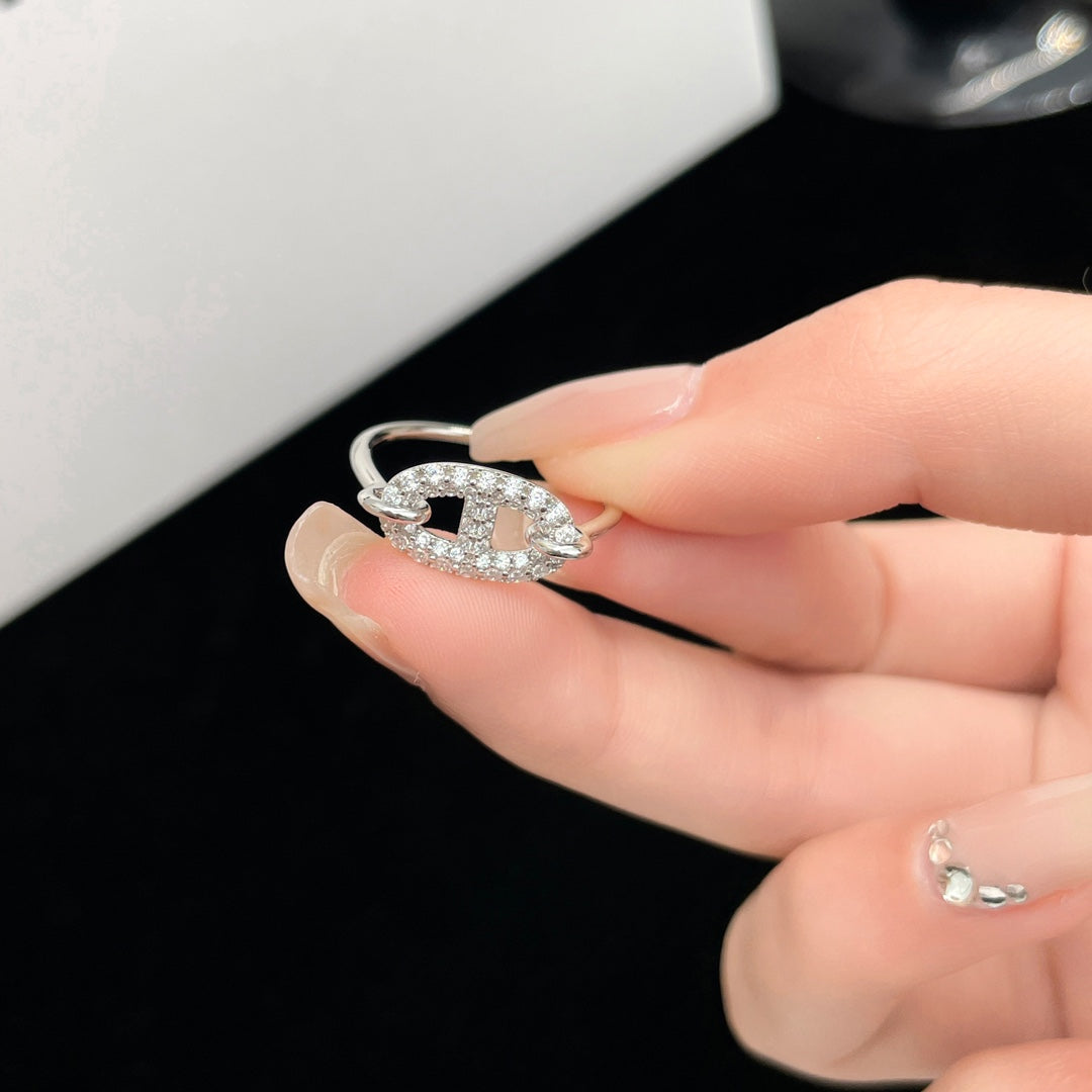 [CharmAmor]RONDE SMALL SILVER DIAMOND RING