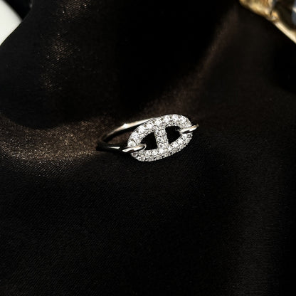 [CharmAmor]RONDE SMALL SILVER DIAMOND RING