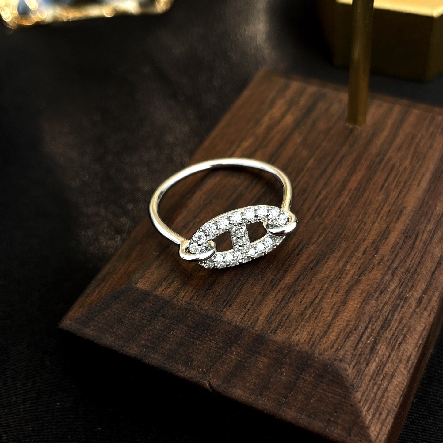 [CharmAmor]RONDE SMALL SILVER DIAMOND RING