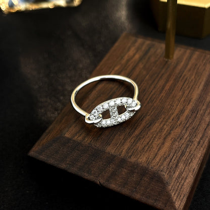 [CharmAmor]RONDE SMALL SILVER DIAMOND RING