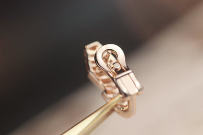[CharmAmor]SERPENT PINK GOLD DIAMOND EARRINGS