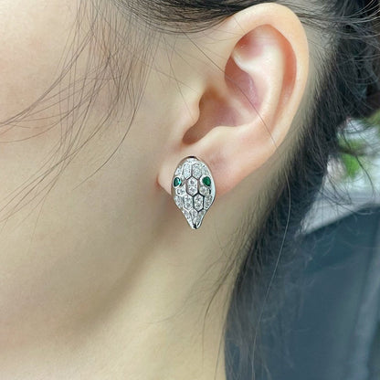 [CharmAmor]SERPENT DIAMOND STUD EARRINGS